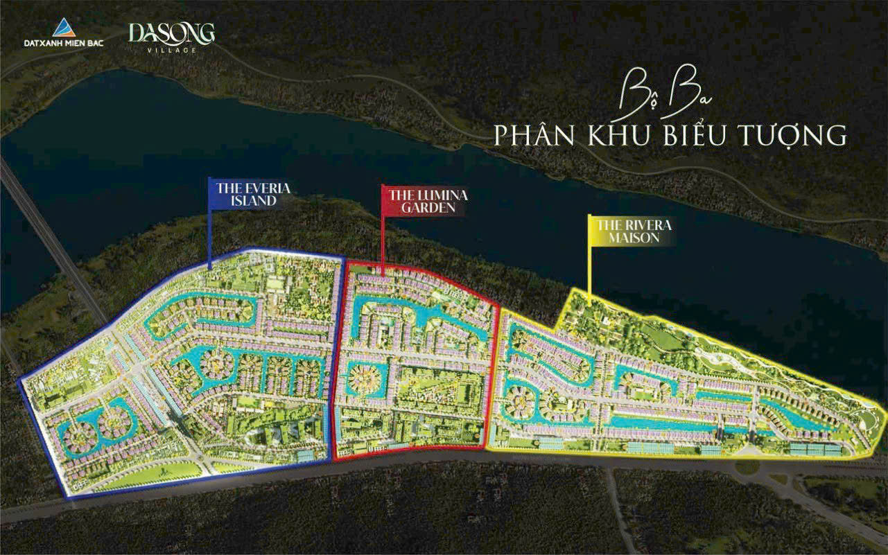 3 phân khu đáng sống tại Dasong Village Hoà Bình