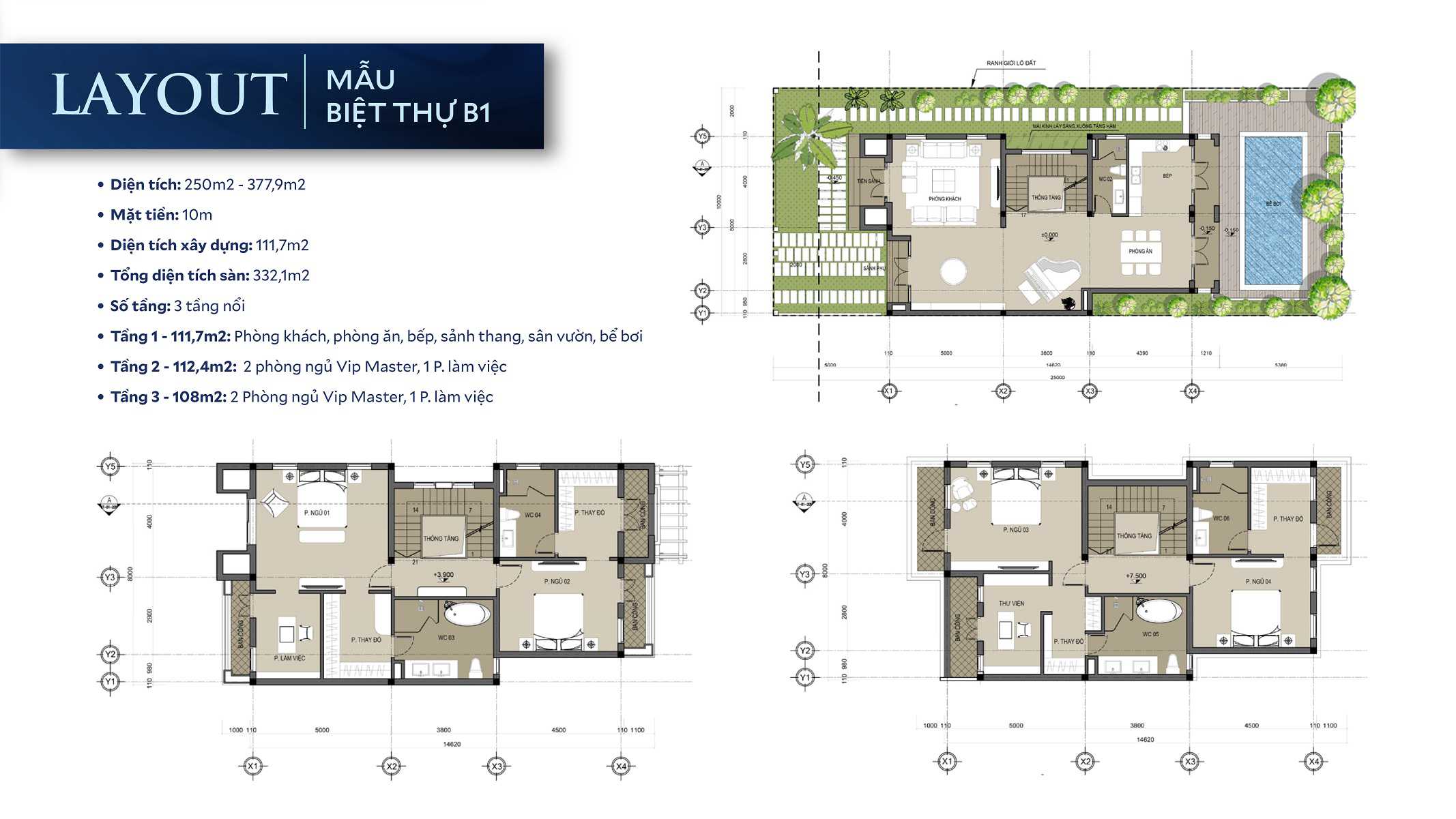 Layout thiết kế Dasong Village Hoà Bình
