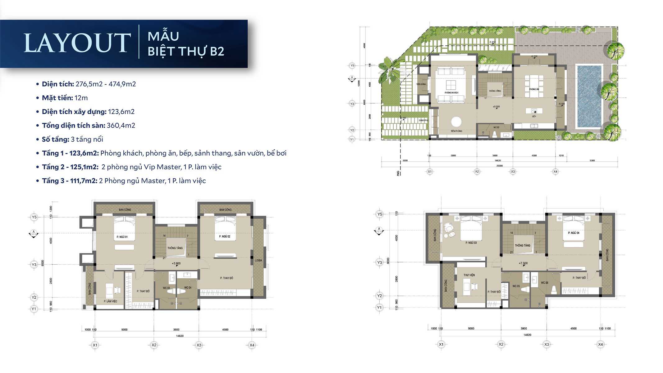 Layout thiết kế Dasong Village Hoà Bình