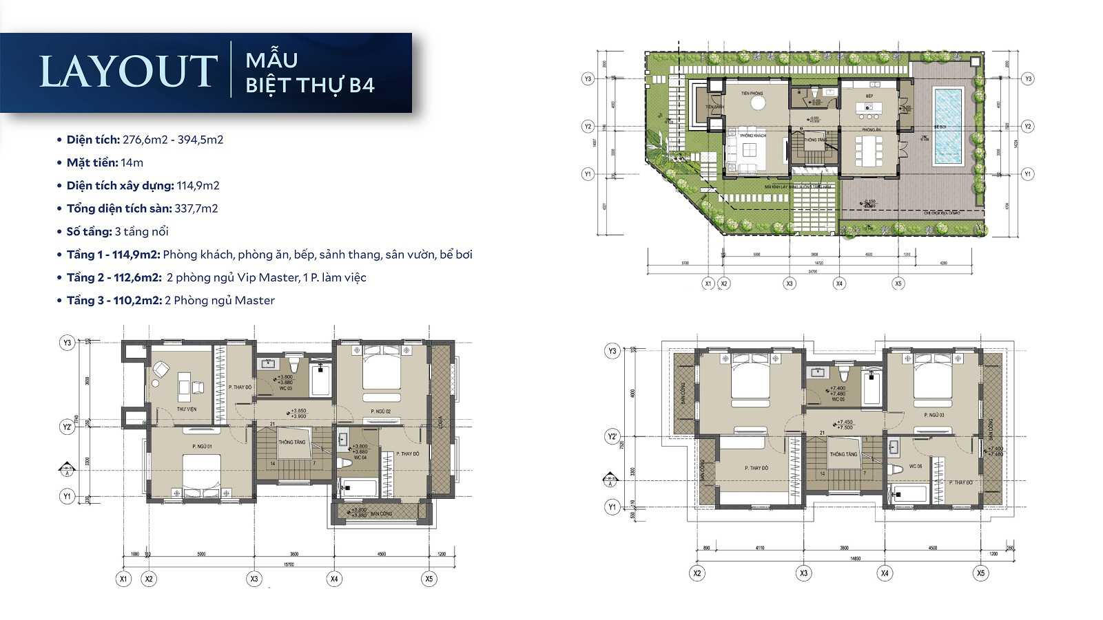 Layout thiết kế Dasong Village Hoà Bình
