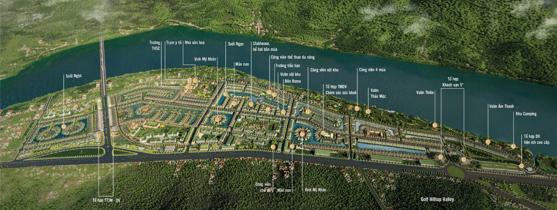 Phối cảnh dự án Dasong Village Hoà Bình